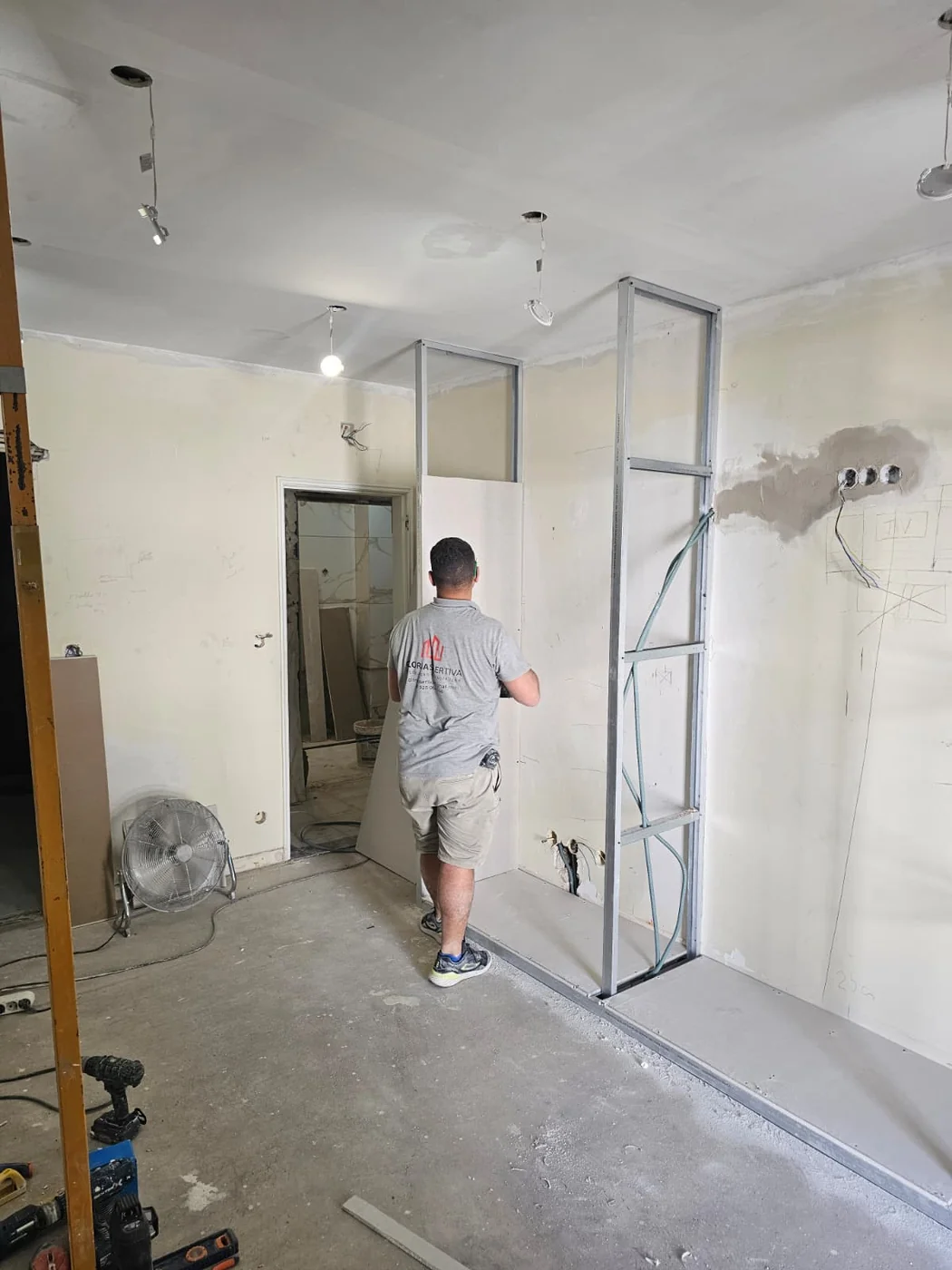 Trabalho de pladur em obra da Gloriassertiva